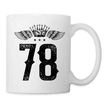 78 Number crown - Mug - white - Right
