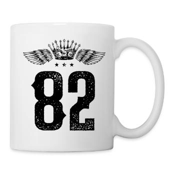 82 Couronne numérique - Mug blanc - blanc - Droite