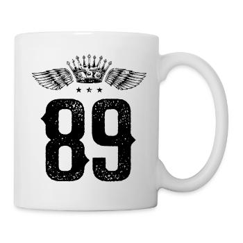 89 Number crown - Mug - white - Right