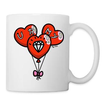 URMY DIAMOND couleurs - Mug blanc - blanc - Droite