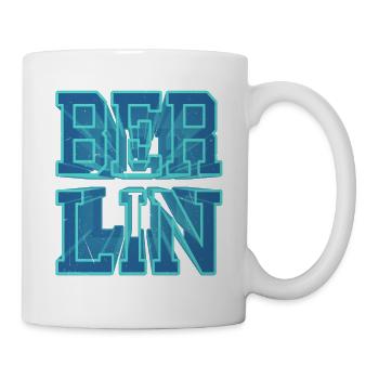 Berlin Germany City 3D Font Skyline - Mug - white - Right