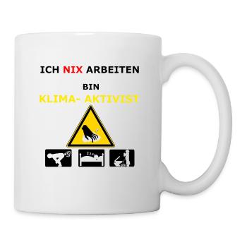 Klima Aktivist - Tasse - Weiß - Rechts