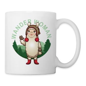 Hiking Hiker Hike Alpaca - Mug - white - Right