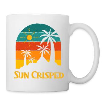 Sun Crisped Beach Summer Ocean Tropical Holiday - Tasse - Weiß - Rechts
