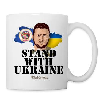 Minnesota Ukraine Friendship Design - Mug blanc - blanc - Droite
