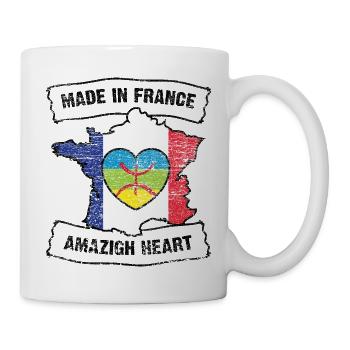 French with Amazigh heart - Mug - white - Right