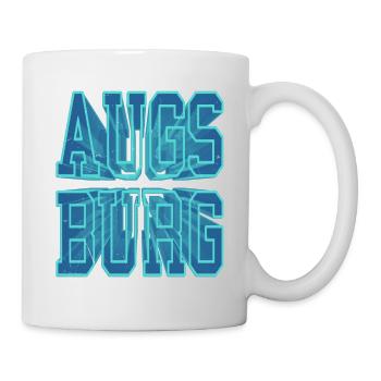 Augsburg Deutschland Stadt 3D Schrift Skyline - Tasse - Weiß - Rechts