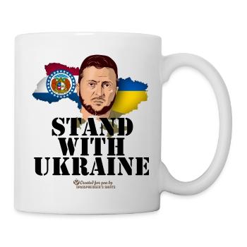 Missouri Ukraine Flag Supporter Design - Mug - white - Right