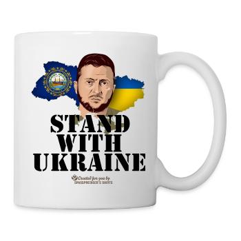 Ukraine New Hampshire Zelenskyj T-shirt design - Mug - white - Right