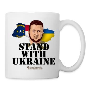 Ukraine North Carolina - Tasse - Weiß - Rechts