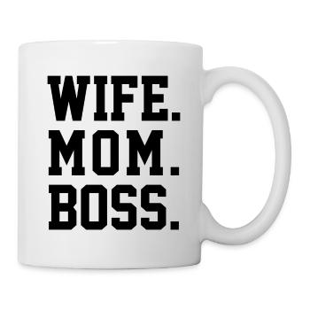EHEFRAU MUTTER CHEF - Tasse - Weiß - Rechts