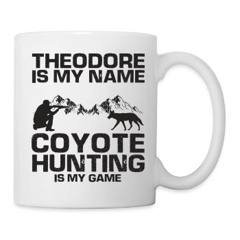 Capture de coyotes et conception de chasseur de coyotes - Mug blanc - blanc - Droite