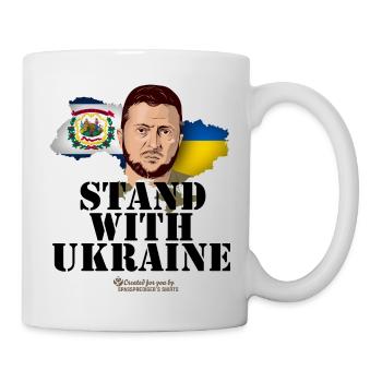 Ukraine West Virginia T-Shirt Design - Mug - white - Right