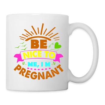 Mère Enceinte Bébé Nourrisson T-shirt Maman - Mug blanc - blanc - Droite