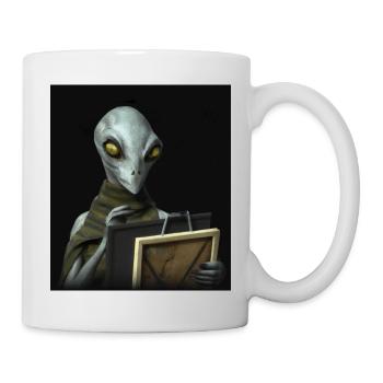 Alien artist - Mug - white - Right