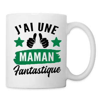 j ai une maman fantastique - Mug blanc - blanc - Droite