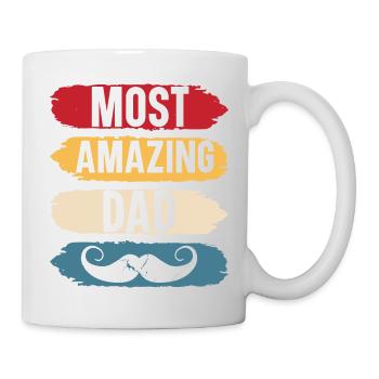 Most amazing dad original gift father's day - Mug blanc - blanc - Droite