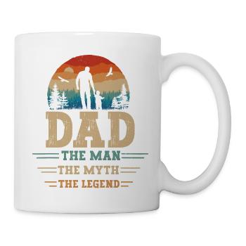 Dad the man the myth the legend christmas father - Mug blanc - blanc - Droite
