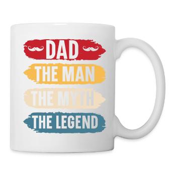 Dad the man the myth the legend christmas father - Mug blanc - blanc - Droite