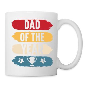 Dad of the year original gift father's day - Mug blanc - blanc - Droite