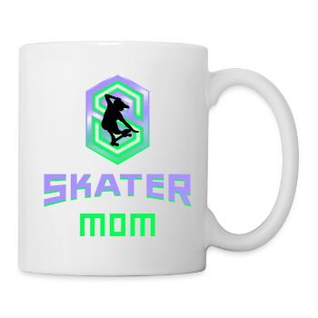 Skater Mom Mama Mother Skatboard cool gift idea - Mug - white - Right