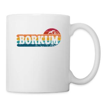 Insel borkum Ostfriesland - Tasse - Weiß - Rechts