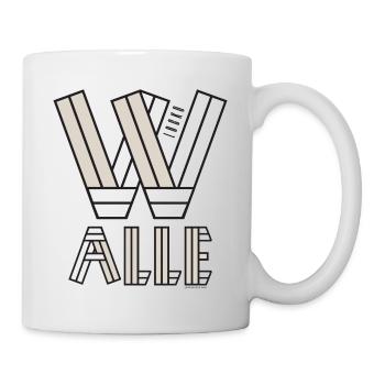Alle Walle Design Typografie - Tasse - Weiß - Rechts