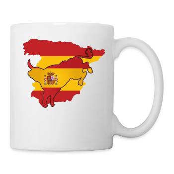 spain flag Spain gift Spanish bull - Mug - white - Right