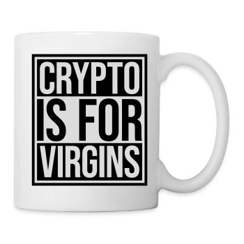 crypto is for virgins - Mug - white - Right