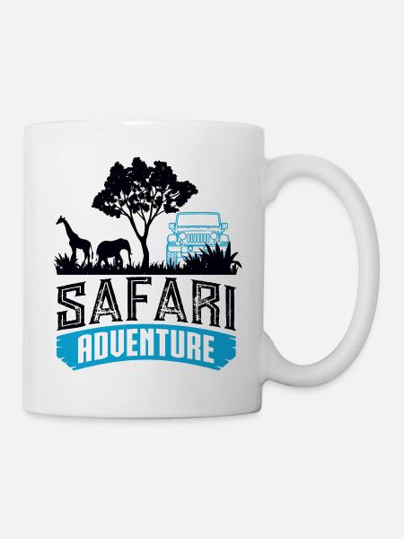 Safari Big five - Tasse - Weiß