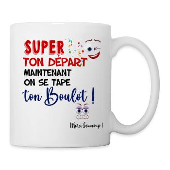 Collègue départ Homme Et Femme - Mug blanc - blanc - Droite