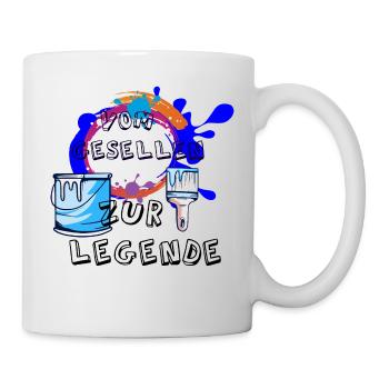 Maler Meister Legende Maler Lackierer - Tasse - Weiß - Rechts