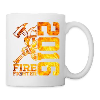 10E ANNIVERSAIRE DE LA BRIGADE DES POMPIERS 2016 - Mug blanc - blanc - Droite