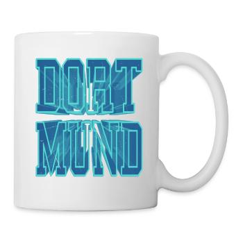 Dortmund Deutschland Stadt 3D Schrift Skyline - Tasse - Weiß - Rechts