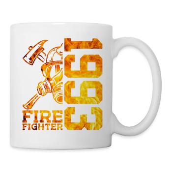 33E ANNIVERSAIRE DE LA BRIGADE DES POMPIERS 1993 - Mug blanc - blanc - Droite