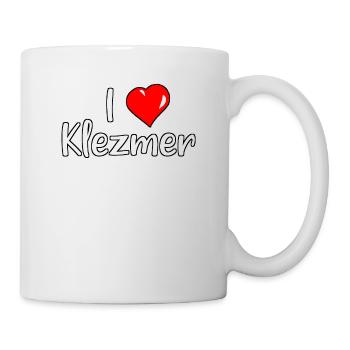 ich herz klezmer - Tasse - Weiß - Rechts