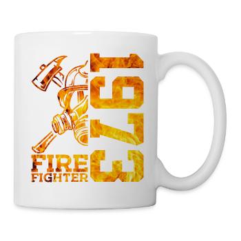 53E ANNIVERSAIRE DE LA BRIGADE DES POMPIERS 1973 - Mug blanc - blanc - Droite