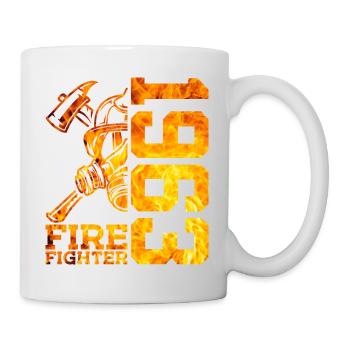 63E ANNIVERSAIRE DE LA BRIGADE DES POMPIERS 1963 - Mug blanc - blanc - Droite