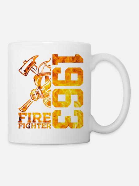 63. GEBURTSTAG FEUERWEHR 1963 - Tasse - Weiß