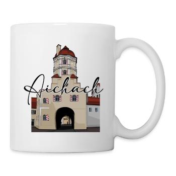 Aichach // Illustration - Tasse - Weiß - Rechts