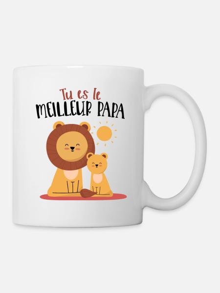 Meilleur papa fête des pères Body bébé - Mug blanc - blanc