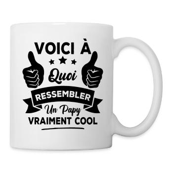 Voici à quoi ressembler un papy vraiment cool - Mug blanc - blanc - Droite