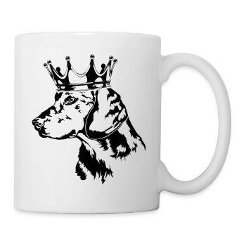 ALPENLÄNDISCHE DACHSBRACKE Krone Hunde Wilsigns - Mug blanc - blanc - Droite