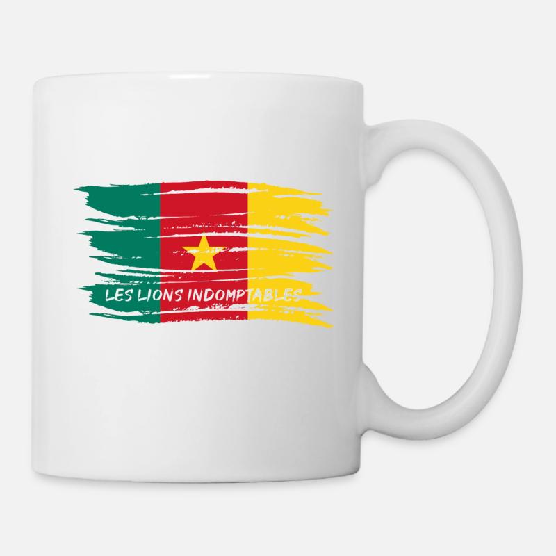 Équipe de football du Cameroun - Mug blanc - blanc