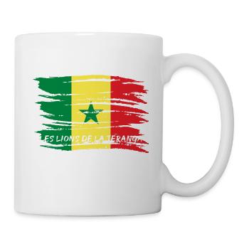 Équipe de football du Sénégal - Mug blanc - blanc - Droite