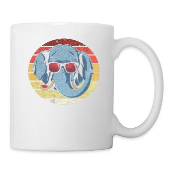 Eléphant d’Afrique - Mug blanc - blanc - Droite