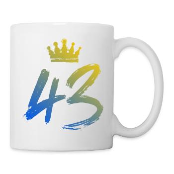 43 Couronne numérique - Mug blanc - blanc - Droite