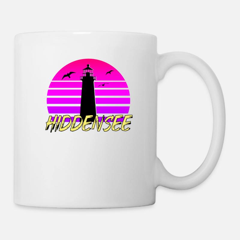 Hiddensee 80s - Tasse - Weiß
