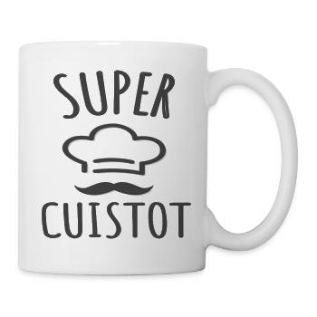 Cuisine super cuistot humour cuisinier cadeau - Mug blanc - blanc - Droite