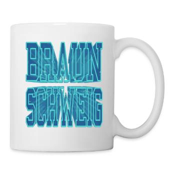 Braunschweig Deutschland Stadt 3D Schrift Skyline - Tasse - Weiß - Rechts